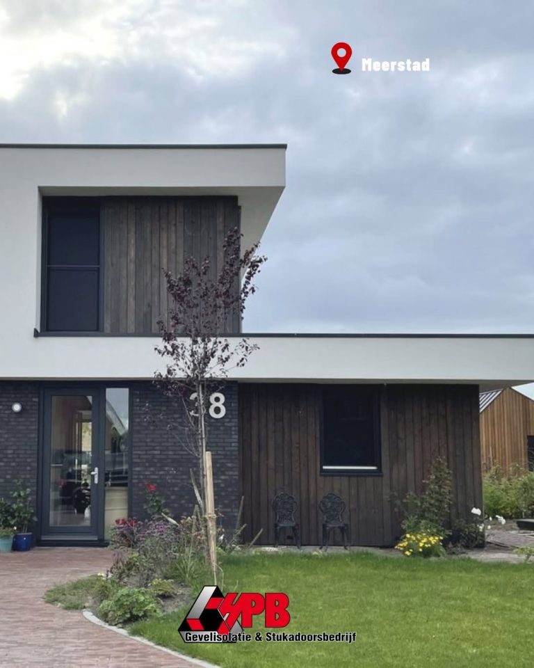 Gevelisolatie met BGI-afwerking in Meerstad door HPB Gevelisolatie – foto 1 van 1