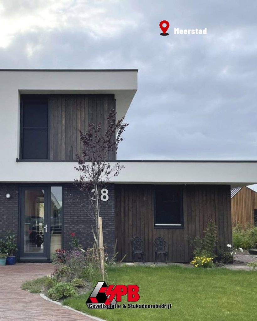 Gevelisolatie met BGI-afwerking in Meerstad door HPB Gevelisolatie – foto 1 van 1