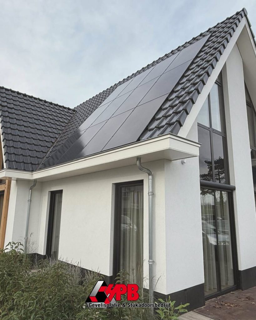 Gevelisolatie met BGI sierpleister bij nieuwbouw door HPB Gevelisolatie – foto 1 van 1