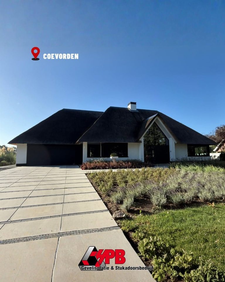 Gevelisolatie bij een nieuwbouwvilla in Coevorden door HPB Gevelisolatie – foto 1 van 1