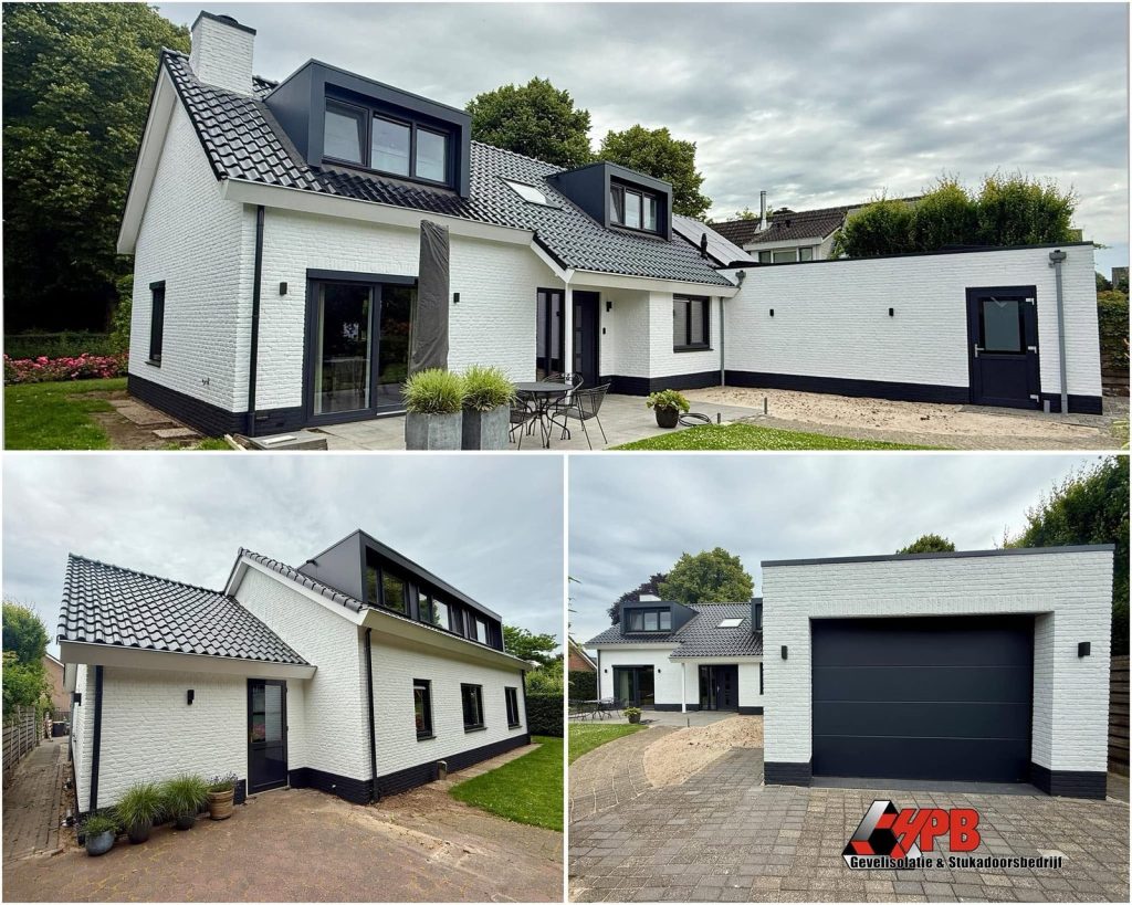 Gevelrenovatie met gevelsaus in Lemelerveld door HPB Gevelisolatie – foto 1 van 1