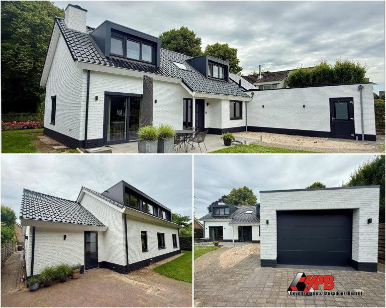 Gevelrenovatie met gevelsaus in Lemelerveld door HPB Gevelisolatie – foto 1 van 1