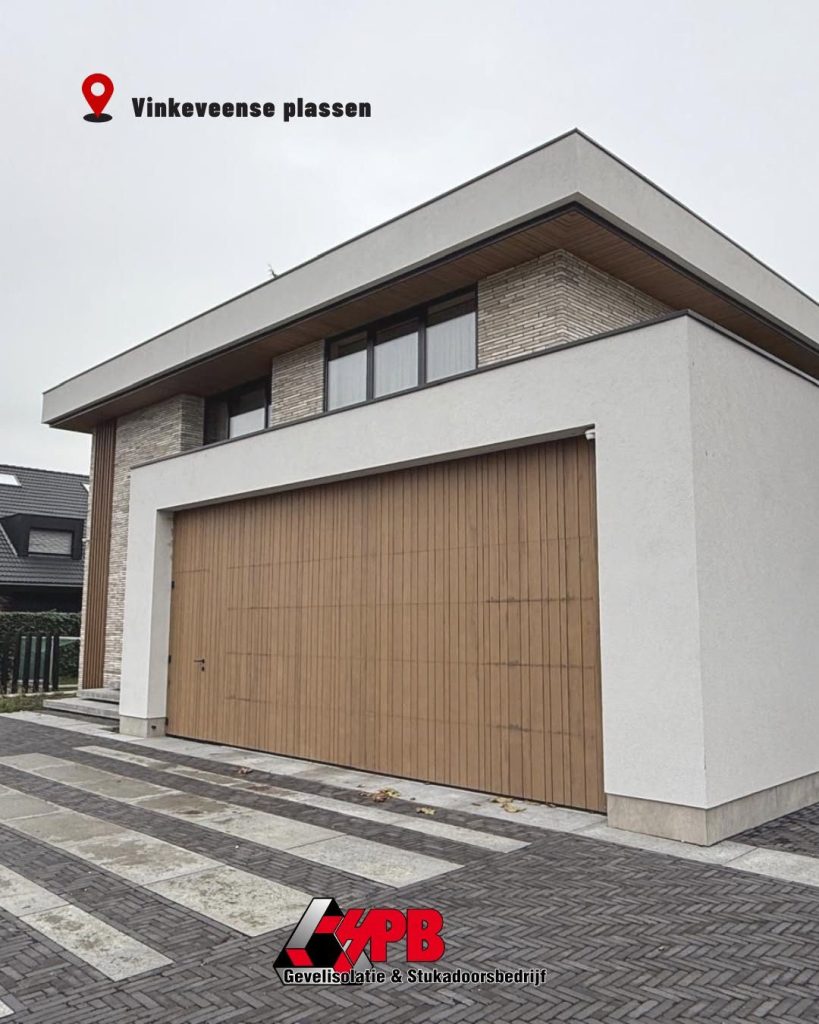 Gevelstucwerk met sierpleister in Vinkeveen door HPB Gevelisolatie – foto 1 van 4