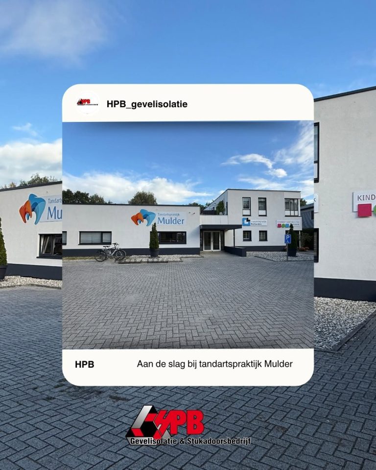 Stucwerkherstel bij een tandartspraktijk door HPB Gevelisolatie – foto 1 van 1